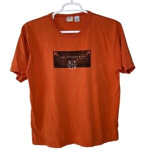 Vintage Y2K Levi's Red Tab San Francisco California Shirt Men Large Orange SF CA